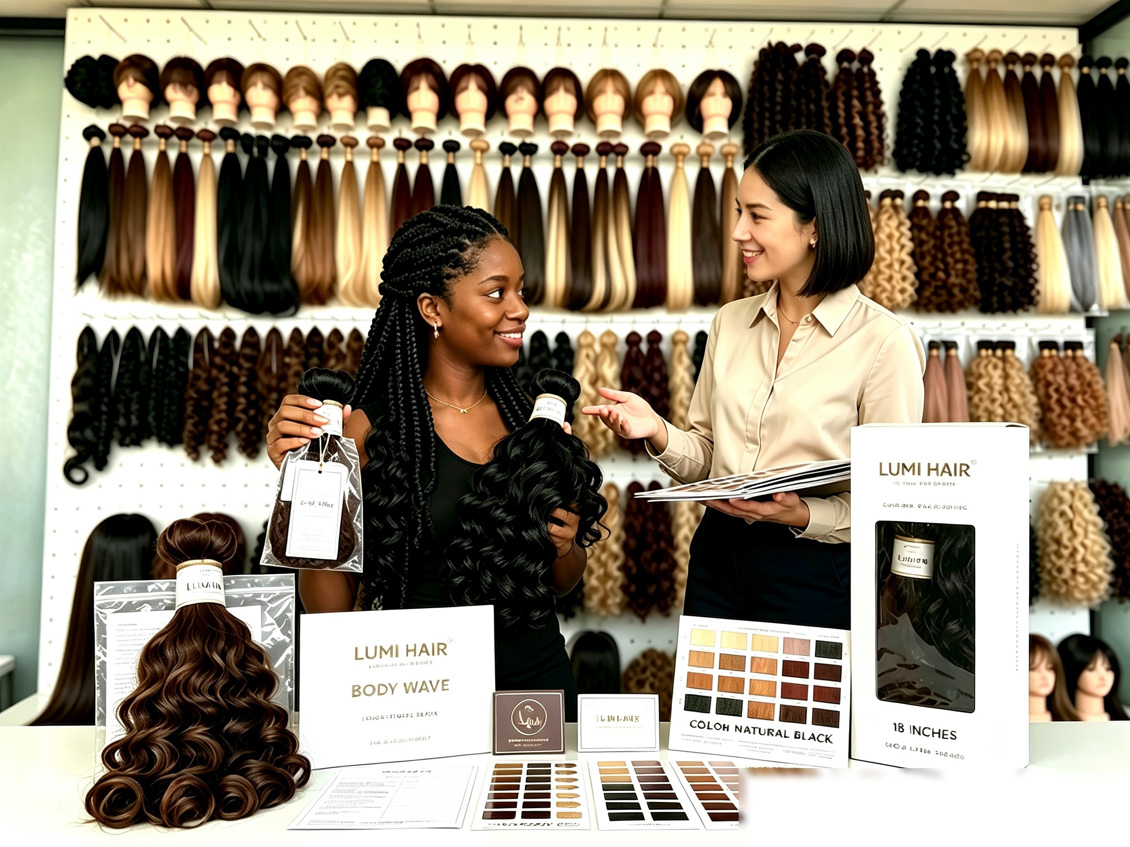 Wig customization showroom